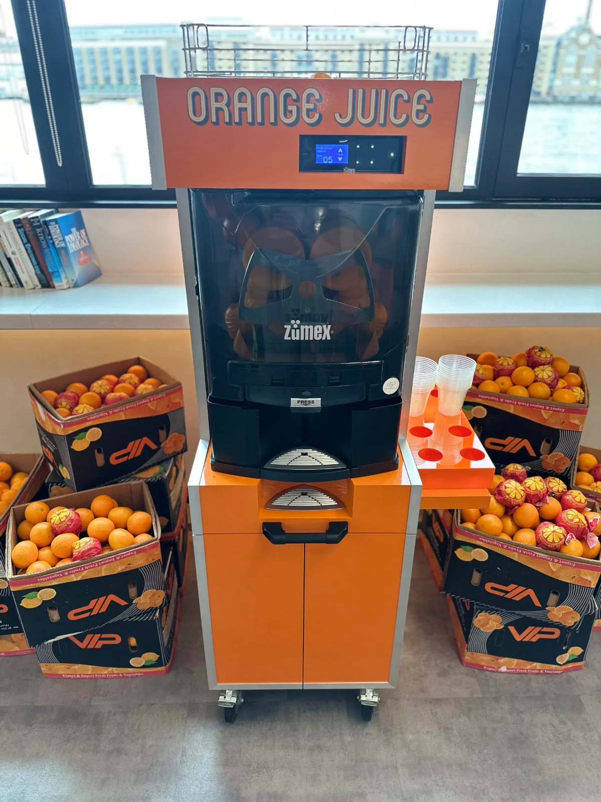 Our orange juice stand