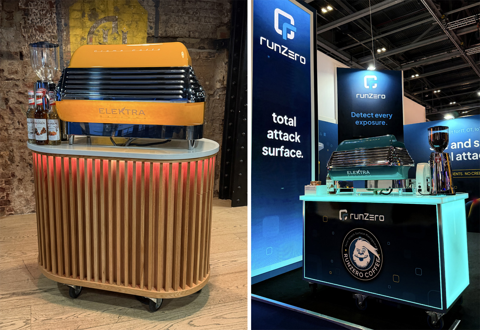 Our espresso stand at the London Stock Exchange